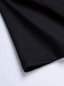Gothic Atrocity Streetwear T-Shirt Round Neck 100% Cotton Premium Mesh - màu đen - Xem 3