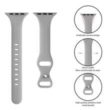 38mm, 40mm, 41mm, 42mm, 44mm, 45mm, 46mm, 49mm Thin & Narrow Replacement Strap Compatible With Apple Watch Band, Compatible With Apple Watch Series Ultra, 10/9/8/7/6/5/4/3/2/1 SE, Women Soft Silicone Sport Band