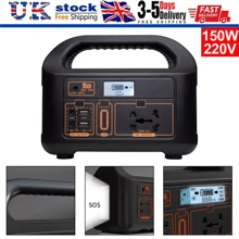 Portable Power Station 36000mAh/144Wh Solar Generator With 220V/150W AC Outlet - UK Plug(220-240V) - View 1