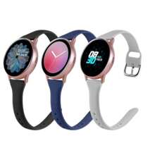 Pacote com 3 pulseiras finas compatíveis com Samsung Galaxy Watch 6 Band/Galaxy Watch 7 Band/Galaxy Watch 5 4 Band, Galaxy Watch 6 4 Classic/5 Pro/Watch 3/Active 2 Band, pulseira esportiva de silicone de 20 mm para mulheres e homens