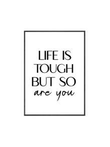 1pc Văn bản động lực Nghệ thuật tường Trích dẫn Tranh vải Áp phích và bản in Hình ảnh tường Bắc Âu cho phòng khách Trang trí nhà Không có khung - Nhiều màu - Xem 34