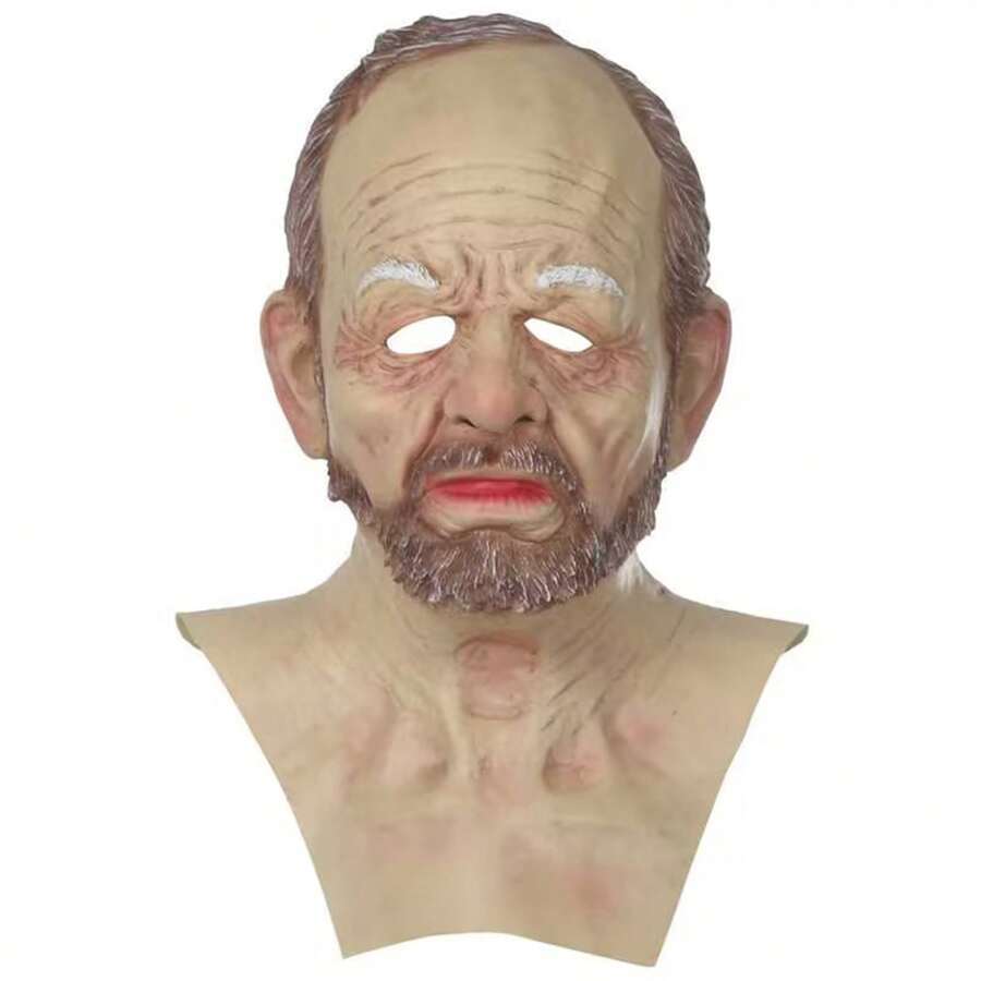 Máscara divertida de Halloween, divertida y suave para abuelo, para adultos, para festivales, fiestas y sombreros. - 1 - Ver 1