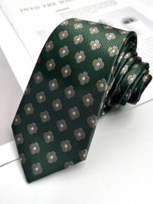 1 件动物印花休闲涤纶领带，轻巧百搭，适合所有季节圣诞节男士领带 - 彩色 - 查看 15