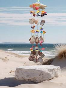 Shells Wind Chime Messenger In Natural Shells - 彩色 - 查看 2