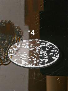 WGROOM 4 件/6 件/7 件现代亚克力金/银箔餐垫，餐桌隔热垫，简易厨房杯垫，适合家庭、户外、派对、生日、婚礼使用 - 彩色 - 查看 15