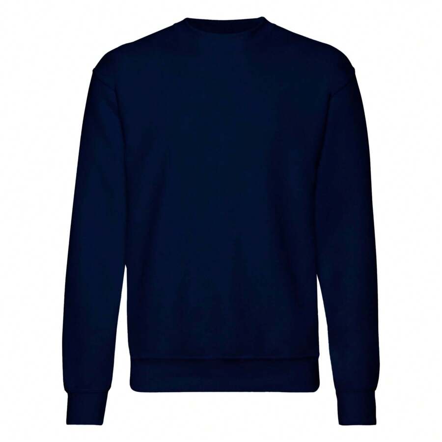 Fruit of the Loom Mens Set-In Belcoro® Yarn Sweatshirt (Deep Navy) - Dusty Blue - View 1