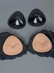 2入組游泳衣自粘無痕胸墊，加厚比基尼胸墊插片內置胸墊，女性內衣襯墊配件 - 彩色 - 查看 5