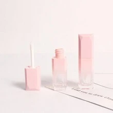 1pc 4ml Square Lip Gloss Tube, Cosmetic Dispensing Bottle, Lip Gloss Cosmetic Packaging Tube Empty Lipstick Container Lip Glaze Bottle,Lip Gloss Containers With Applicator Wand, Reusable Lipstick Refill Tube - Multicolor - View 4