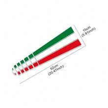 Car Bonnet Stripe Vinyl Decal Hood Italian Flag Line Graphics Racing Sport Sticker Waterproof Accessories For Fiat 500 Abarth - 52x15cm/20.47x5.91inch - View 6