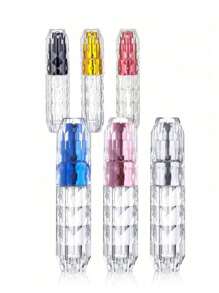 1/4 件 5ML 便携式透明旅行香水瓶可再填充，旅行装空喷雾瓶香水雾化器钻石设计迷你香水雾化器瓶喷雾瓶和旅行迷你香水补充装和旅行装喷雾瓶 - 彩色 - 查看 15