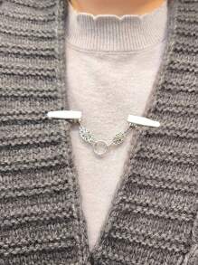 1 件装时尚毛衣夹多功能领夹腰带配件女士胸针