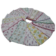 Pack Of 10 Cloth Diapers 70x70 In 100% Cotton With Crochet Finish - nữ tính - Xem 4