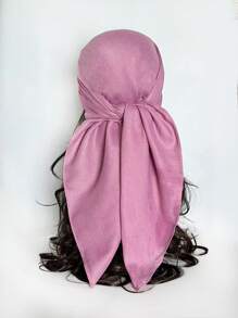 1pc Women's Pure Headscarf Square Scarf Silk Scarf Imitation Linen Hairband Decoration Bandana Shawl Badanatop Headscarf Blue Bandana Silk Scraf Bandana,Hair Band,Head Band Ideal For Dressing Up Your Look - Multicolor - View 25