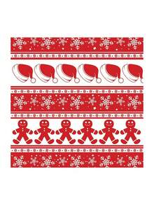 20 piezas Papel de envoltura resistente a la grasa para Navidad, envoltorios desechables antiaceite para sándwiches, hamburguesas, pollo frito y talla grande. Accesorios y utensilios de cocina ideales, perfectos para el empaquetado de alimentos navideños y forros absorbentes de aceite - Multicolor - Ver 8