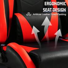 Minneer Racing Cockpit With TV Stand & Red Seat Fit For G923 G920 T500,FANTEC,T3PA/TGT Stable & Strong , Wheel And Pedals Not Included - Red - View 5