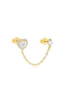 1Pc 925 Sterling Silver Earring For Women 2024 Piercing Stud Earring Romantic Suitable For Party Bridal Jewelry Fine Jewelry