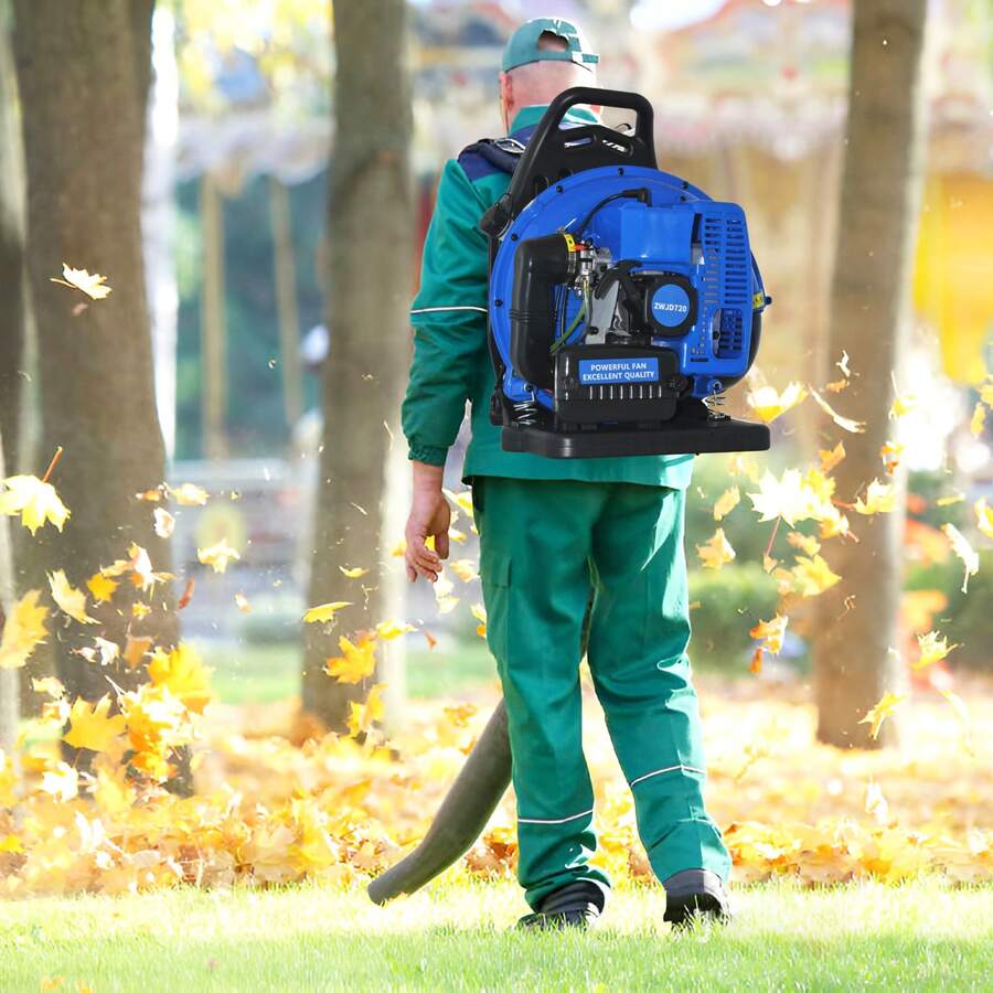 Gas Backpack Leaf Blower, 72CC 3.6HP, Ergonomic & LowVibration, Cruise