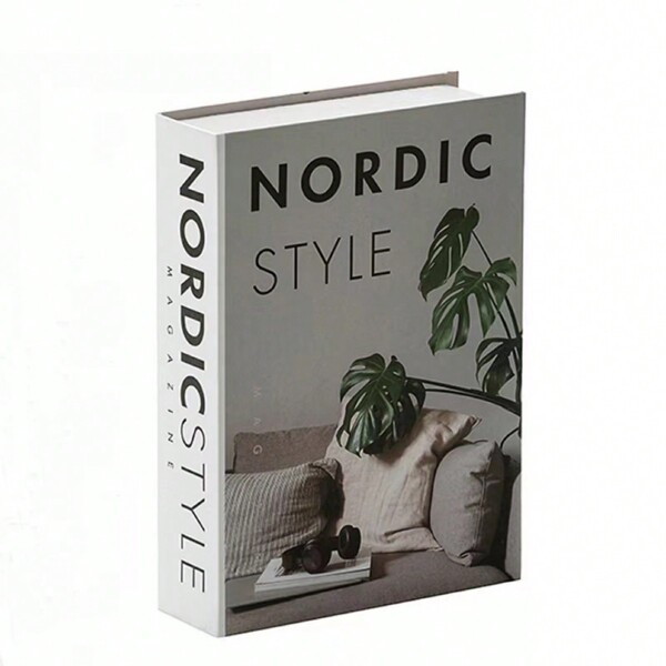 1pc Modern Simple Faux Book Decorative Model For Home Decoration, Ins Style Photo Prop Birthday