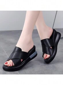 Novo Chinelo Casual Feminino de Verão, Sola Grossa, Elegante, Leve, Antiderrapante e Durável