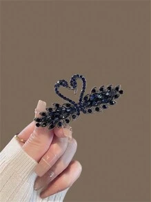 1 peça de grampo de cabelo com design de cisne estilo coreano, grampo de mola em liga de zinco, elegante e moderno, acessório de cabelo versátil adequado para pessoas de 14 a 35 anos, uso diário, festa, essencial, grampo de garra plano, grampos de garra, grampos para cabelo, deslizador de cabelo, garras de cabelo
