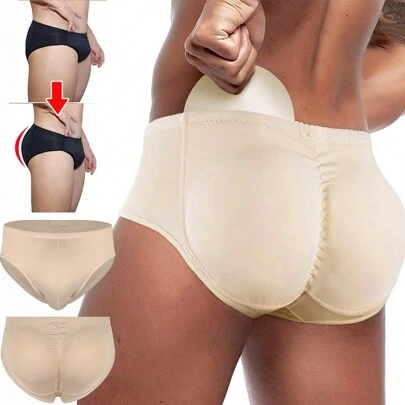 Mens Padded Briefs Hips Butt Lifter Panty Underwear Body Shaper Shapewear Underpants