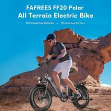 FAFREES FF20 Polar Electric Bike With 48V 500W Motor, Maximum Speed Of 25km/H, Double 10.4Ah Battery, 20*4.0'' Tires, Shimano 7-Speed Transmission. - 灰色 - 查看 3