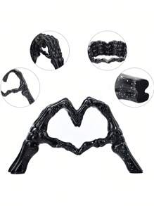 手势桌面雕像爱情摆件，情侣雕像，创意婚礼家居桌面装饰，非常适合婚礼艺术装饰，母亲节礼物 - 彩色 - 查看 5