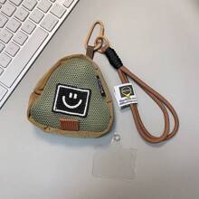 Cute Funny Little Black Person Hanging Bag Phone Case Short Strap Handheld Mini Purse Weird Expression Earphone Case Jeans Waist Bag Card Holder Mini Change Purse Gift For Men And Women Gifts For Mother, Family, Friends, Birthday, Holiday Phone Charm, Phone Chain
