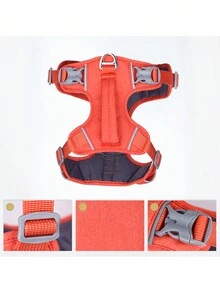 1 Dây nịt cho chó cưng bằng vải Oxford chống nước có thể điều chỉnh, tay cầm mềm mại kéo dài giúp bạn thoải mái khi cầm nắm và có thể điều khiển chó mọi lúc. Dải phản quang giúp đi dạo an toàn vào ban đêm. - Xám - Xem 7