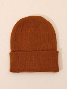 Infant Boys' Or Girls' Simple Knitted Beanie Hat, Warm Cap For Spring, Autumn And Winter