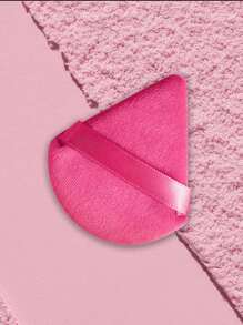 24pcs/15pcs/8pcs/3pcs Triangle Flocking Makeup Sponges, Soft Fluffy Texture, Suitable For Face & Body Powder Puff, Mixed Makeup Beauty Tools