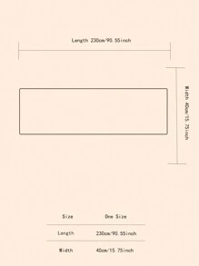 1pc Plain Elegant Polyester Scarf With Contrast Fringe, Suitable For Winter - Grey - View 5