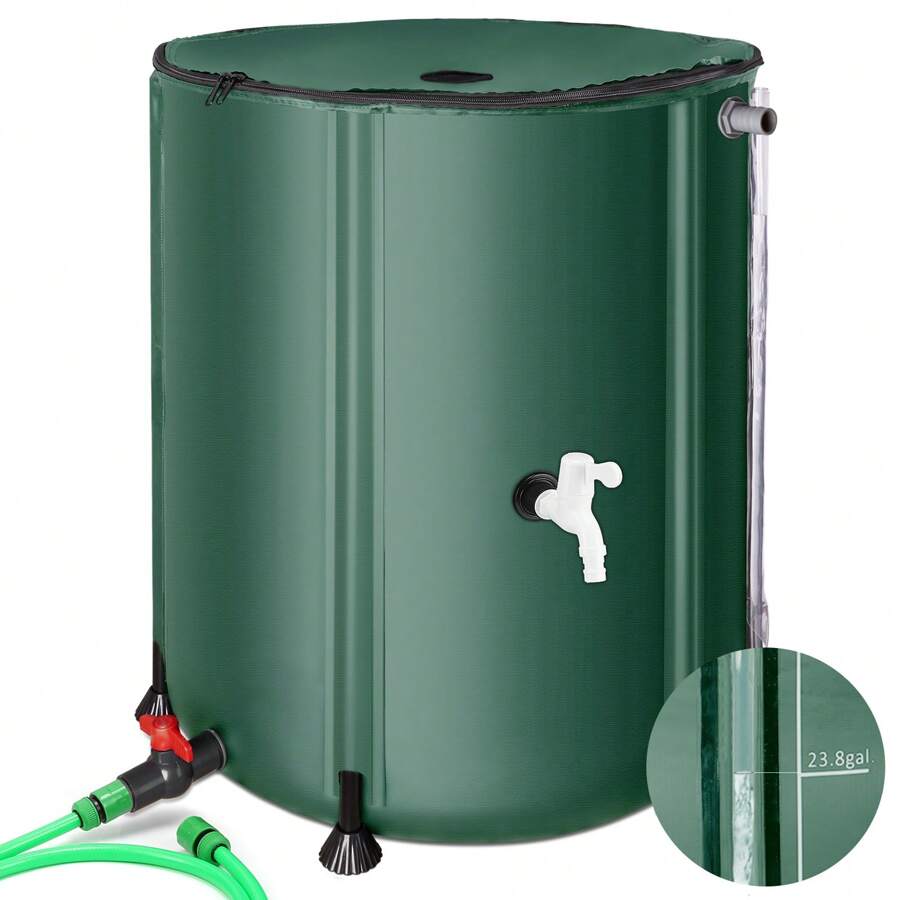 53 Gallon Rain Barrel, Portable Water Storage Tank, Water Collection ...