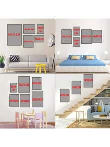 1pc Văn bản động lực Nghệ thuật tường Trích dẫn Tranh vải Áp phích và bản in Hình ảnh tường Bắc Âu cho phòng khách Trang trí nhà Không có khung - Nhiều màu - Xem 3