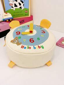 1 件男孩女孩可爱时钟创意小背包 3-6 岁儿童旅行书包婴儿礼物背包小众欧美风格个性化设计，舒适面料，可调节肩带，宽敞轻便的内部空间，适合旅行 - A - 查看 8