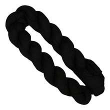 Generic Wedding Party Table Runner Gauze Halloween Style Pleated Pure Black Stain-Proof Reusable Table Decor Prom Banquet Table - Đen 300cm - Xem 5