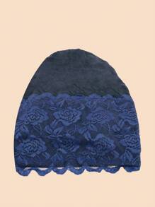 1pc Lace Trim Tie-Up Beanie Halloween Valentine's Day Valentines