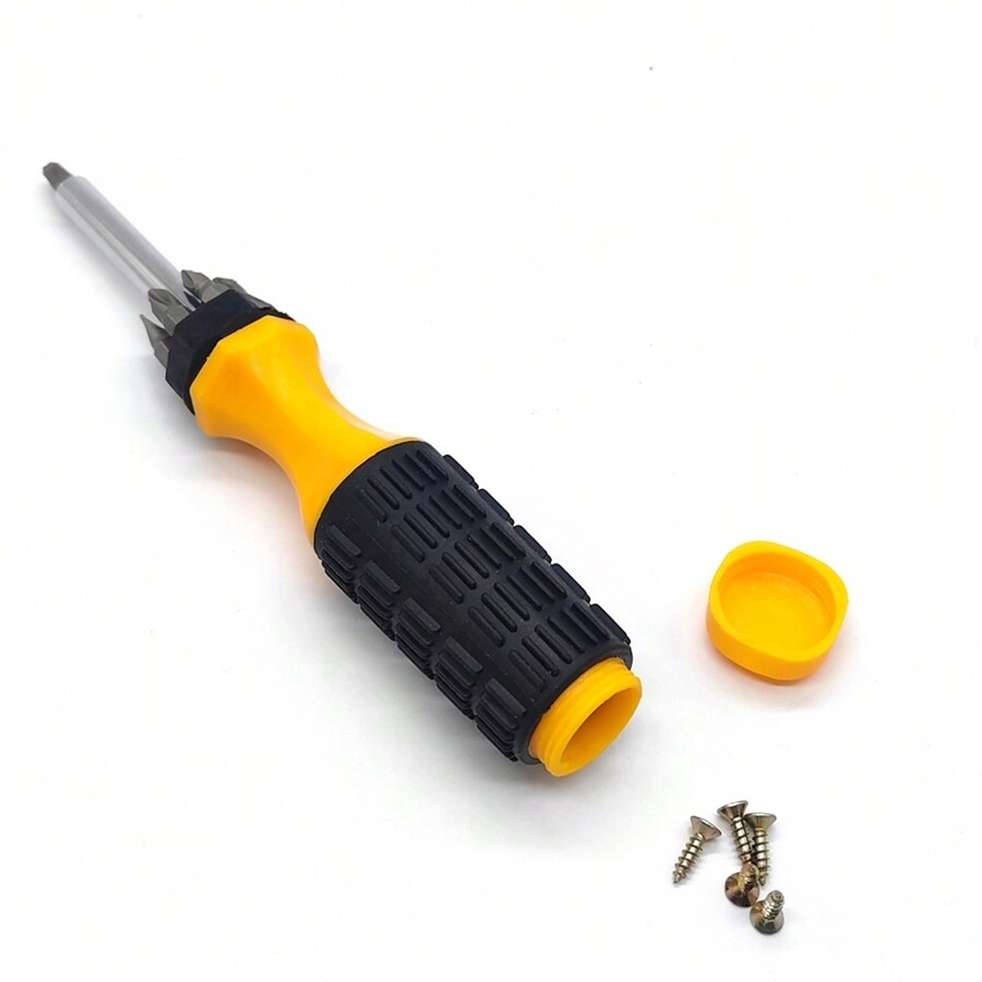 Working Screwdriver With Hide Compartment To Store Screws, Money, Or