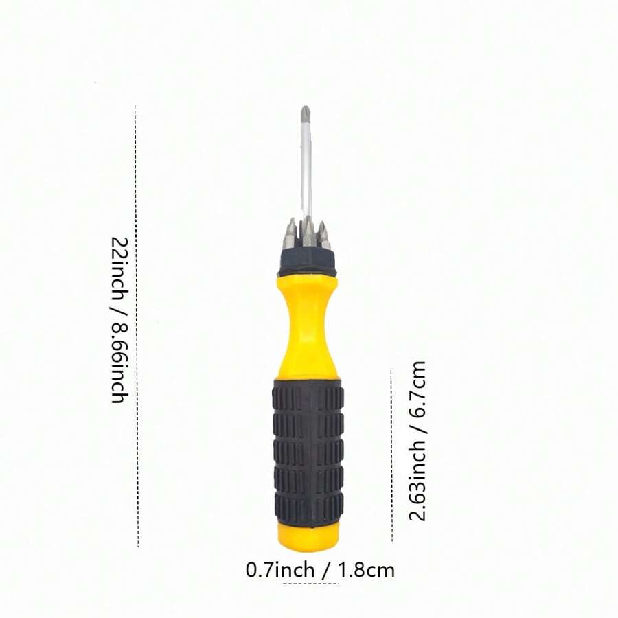 Working Screwdriver With Hide Compartment To Store Screws, Money, Or