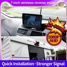 1 套 7 英寸 IPS 720P 高清广角摄像头无线备份监控系统套件适用于卡车 RV 工程车辆