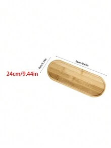 1 Khay phòng tắm bằng tre tự nhiên, Kệ phòng tắm nhiều kích cỡ, Khay đựng xà phòng bằng tre, Đồ trang trí nhà bếp theo phong cách trang trại, Thích hợp để đựng đồ trang sức, nước hoa, nến, Đồ trang trí phòng tắm - Màu be - Xem 12