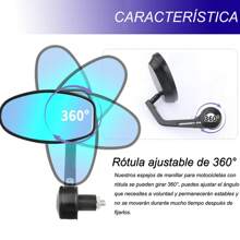 7/8" Motorcycle Mirrors For Motorcycle, Street Sport Bike, Touring, Chopper Cruisers(2 Pcs) - 藍色 - 查看 6