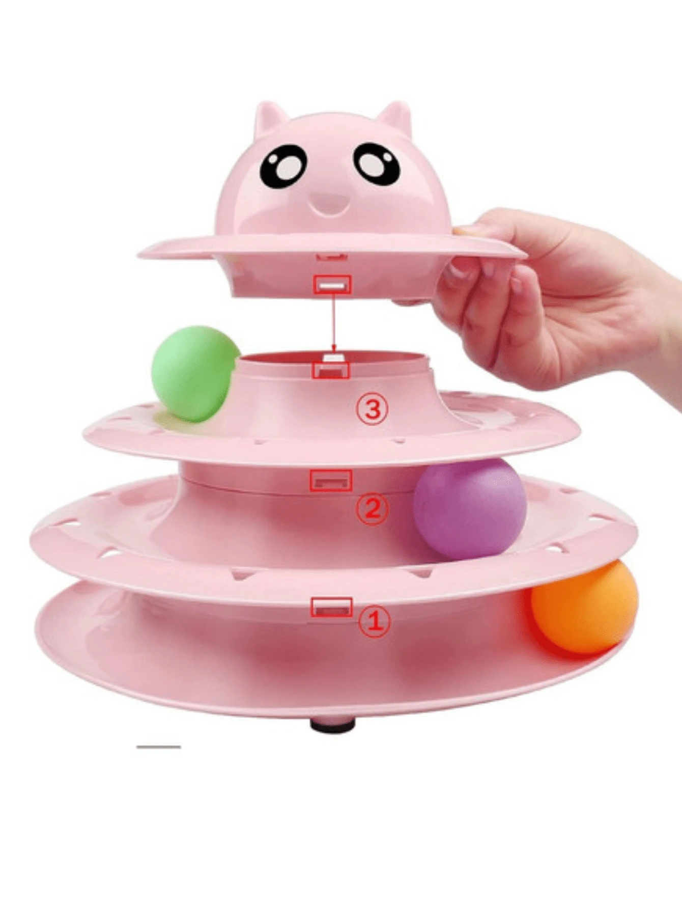 Interactive Cat Toy Ball Tower Kitten 3 Floors SHEIN USA Interactive cat toy ball tower kitten 3 floors shein usa