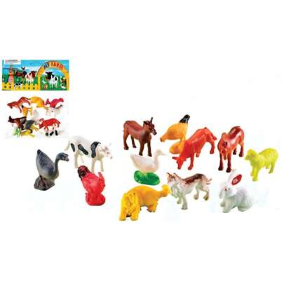 Kit Animais Da Fazenda De Brinquedo Cenário Faz de Conta Infantil Fazendinha Dinossauros Animais marinhos