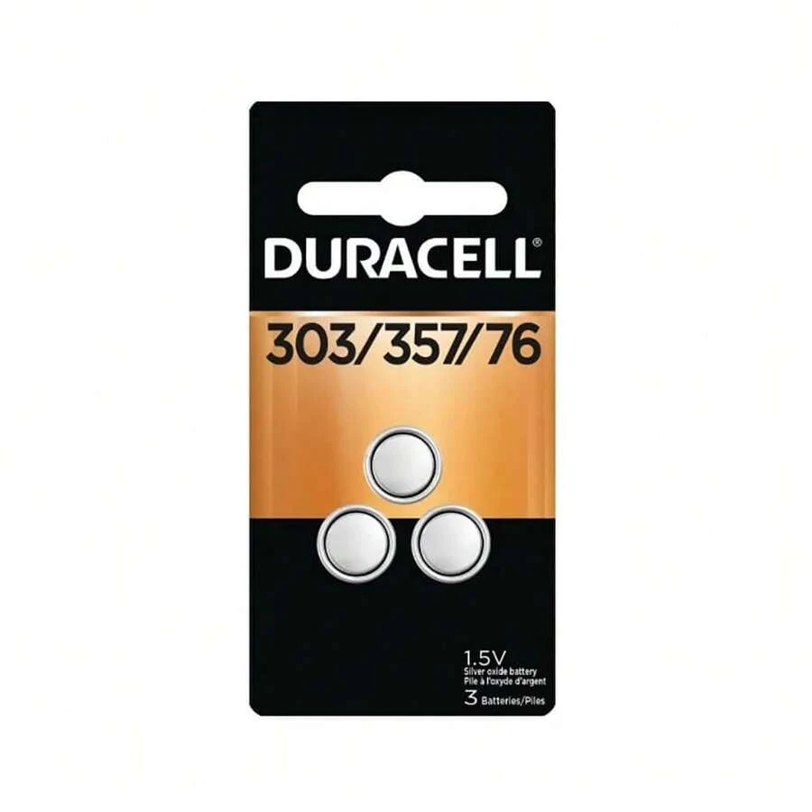 Duracell D303357B3PK 303/357/76 Button Batteries 3-Pack - 474 - 查看 1