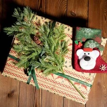 1/3/5 Chiếc Cành thông nhân tạo Giáng sinh có nón thông, cành thông giả, cành thông giả, vòng hoa trang trí Giáng sinh, thân cây xanh giả cho đồ thủ công DIY, Halloween, trang trí Halloween - Nhiều màu - Xem 6