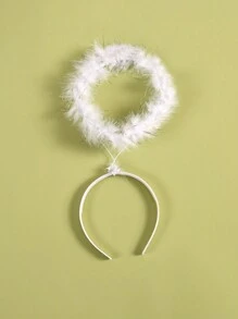 3 件/套人造羽毛白色天使和黑色天使翅膀、头带和魔杖角色扮演道具套装，适合舞台表演、时尚摄影和装扮派对，男女通用万圣节天使光环舞会 - 彩色 - 查看 48