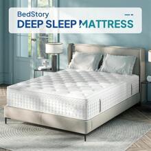 Queen Mattress 14 Inch, Deep Sleep Firm Mattress Extra Lumbar Support - Pain-Relief - Memory Foam Hybrid Euro Top Luxury Mattress, Individually Wrapped Pocket Coils - 14寸(白色) - 查看 7