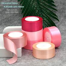 Ruy băng trang trí Giáng sinh rộng 4cm, Ruy băng satin viền gói quà, Halloween, Trang trí Halloween - Nhiều màu - Xem 1