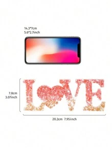 1 pieza Decoración de letra LOVE creativa, artesanía decorativa de diseño moderno hecha de material de resina, adecuada para el hogar, boda, fiesta, decoración del Día de San Valentín